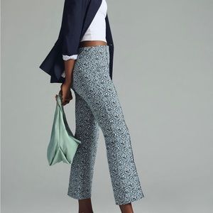 Maeve The Margot Kick-Flare Cropped Trousers | size L